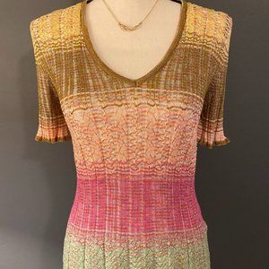 Original Missoni Ombre V-Neck Short-Sleeve Blouse